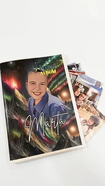 Album sa ilustrovanim koricama i imenom Marta