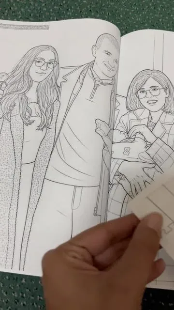 Crno-bijela skica ilustracije za korice albuma